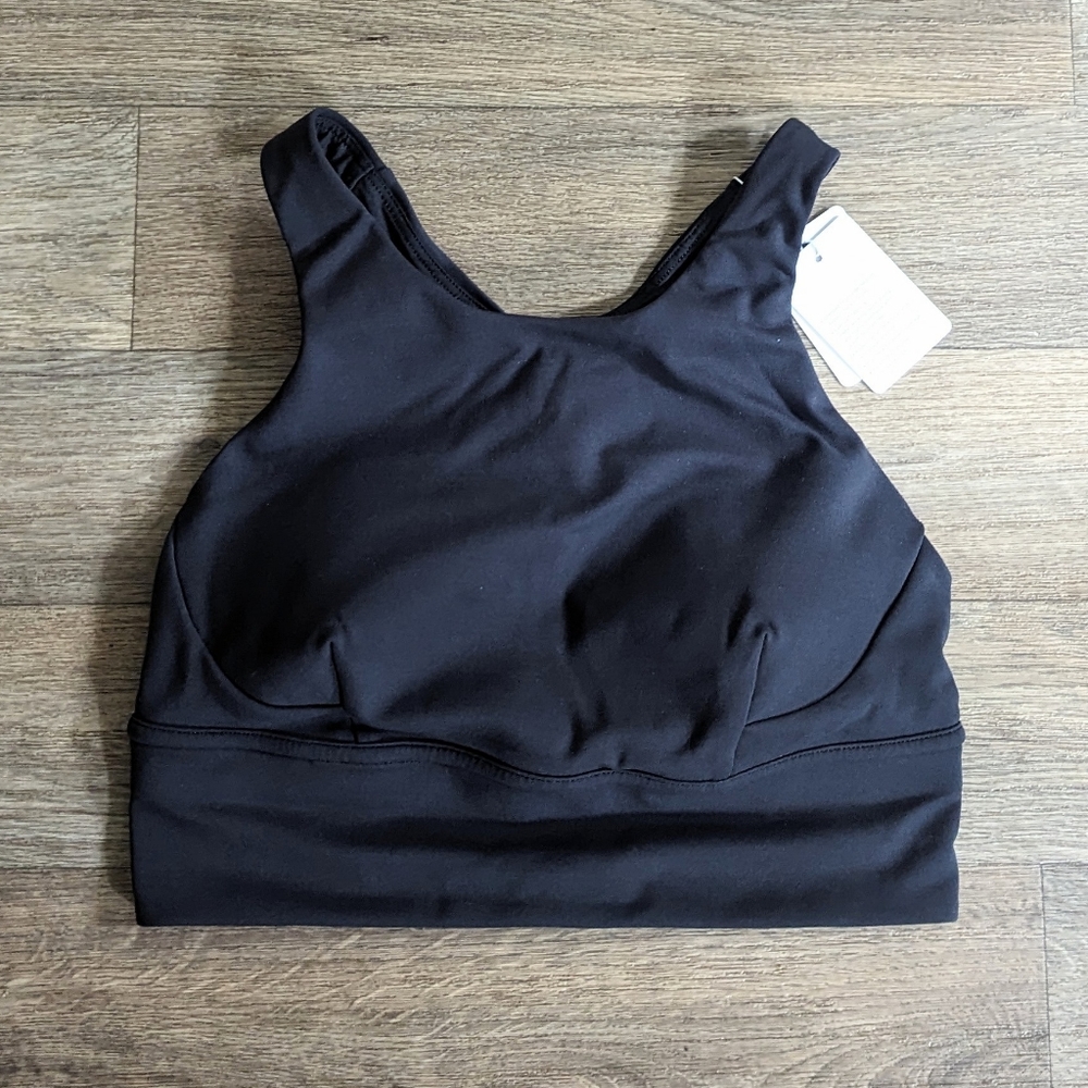 NWT Lululemon Wunder Train Long-Line Black Bra - Picture 4 of 7